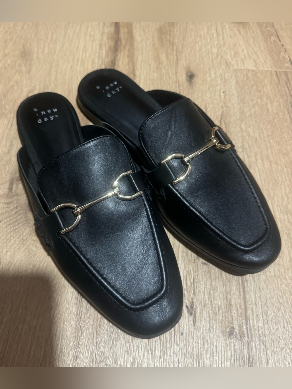A New Day Black Slip On Loafers